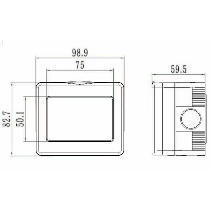 13A مقبس التبديل مانعة لتسرب الماء HK4113-WP