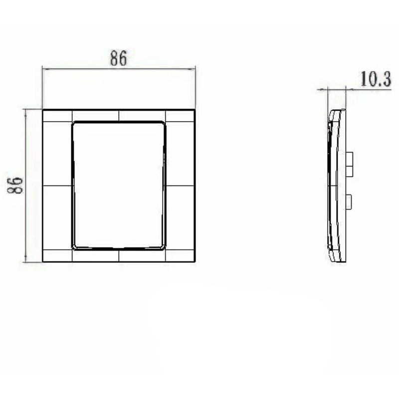 1 مقبس هاتف ذو عصابة مع 1 مقبس قمر صناعي ذو عصابة HK6879S